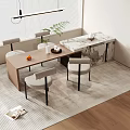 Bar table and chair combination 3d model