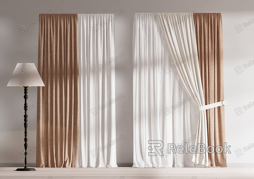 curtain fabric curtain gauze curtain fabric curtain model