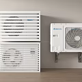Modern air conditioner external unit 3d model