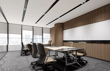 Modern Office Manager's Office 3d model