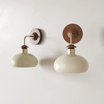 French medieval wall lamp 3d model