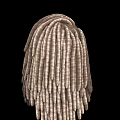 Game and Movie Character With Long Brown And Beige Braided Hair