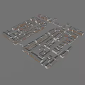 Ancient Architecture Aerial View With Traditional Tile Roofs And Clustered Layout