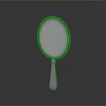 Elegant Decorative Hand Mirror With Ornate Frame And Carved Handle Design
