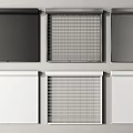 Stylish Window Blinds in Black White Gray with Various Designs for Home Decor