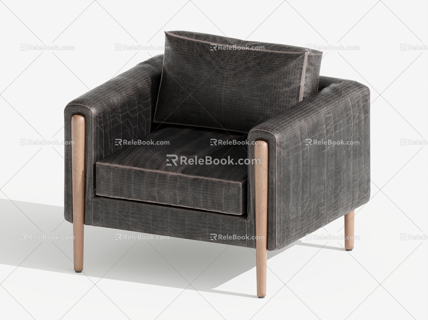 Single sofa single chair leisure chair 3d model