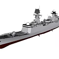 modern destroyer type destroyer 3d model