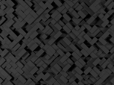 Stylish Sofa Backdrop Wall Design With Black Interlocking Cube Textured Pattern 3d model