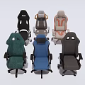 Diverse Colorful Ergonomic Office Gaming Chairs With Adjustable Backrest And Wheels