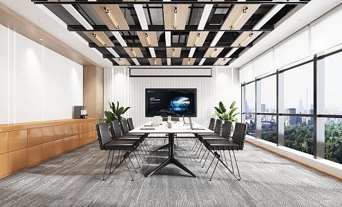 Modern Conference Room 3d model