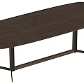 Modern Dining Table Combination With Wooden Top And Black Metal Legs