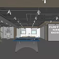 Modern Fitness Gym With Pool Tables And Green Plants In Open Space