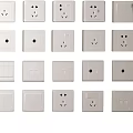 Various Types of Switch Panels in White and Black Colors for Home Use