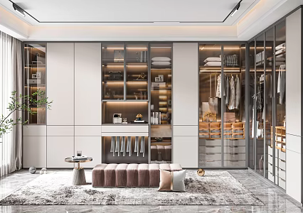 Modern Cloakroom 3d model