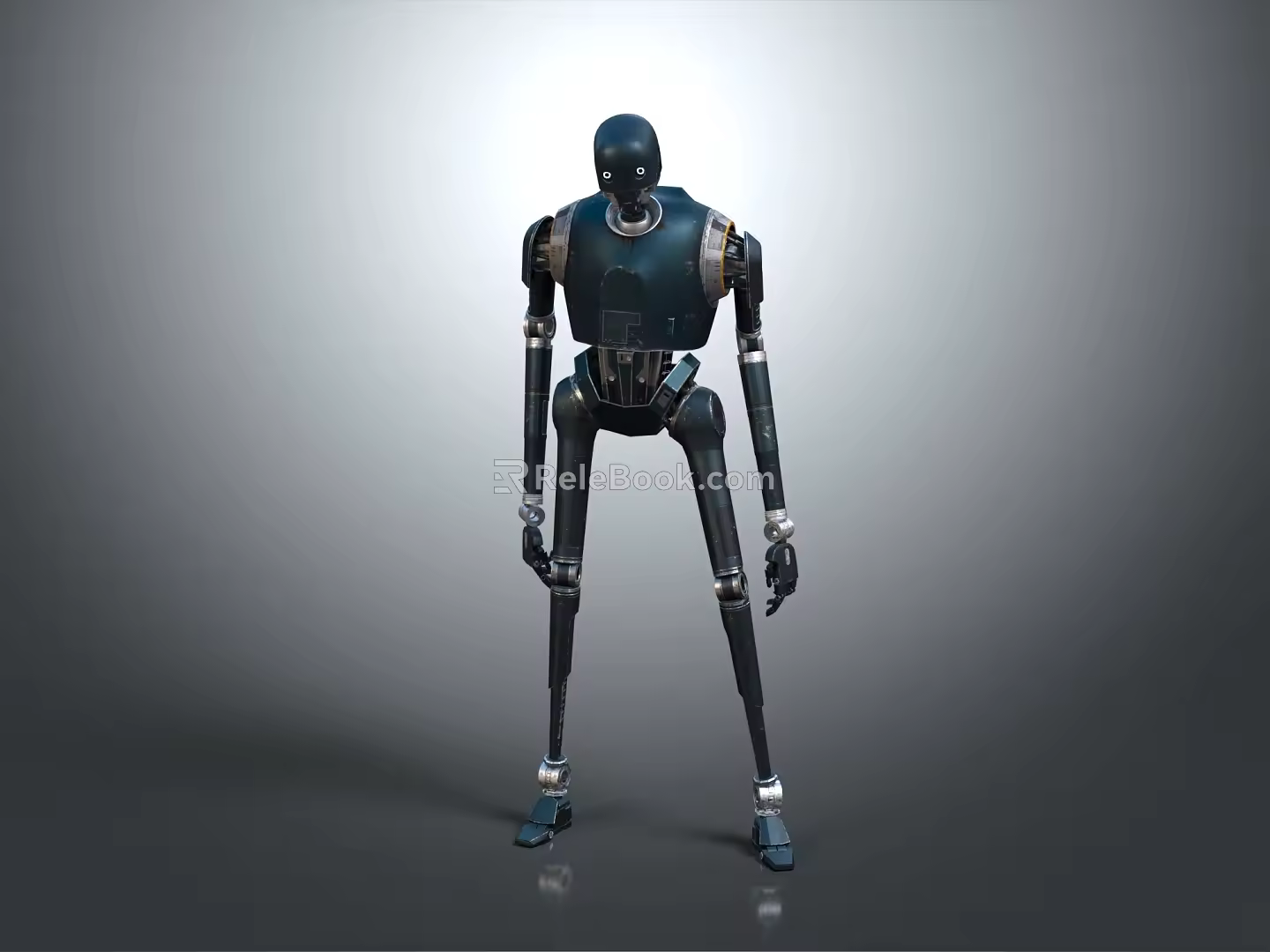 Robot Assistant Small Robot Butler Robot Butler Figure Game Figure 3d model