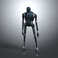 Robot Assistant Small Robot Butler Robot Butler Figure Game Figure 3d model