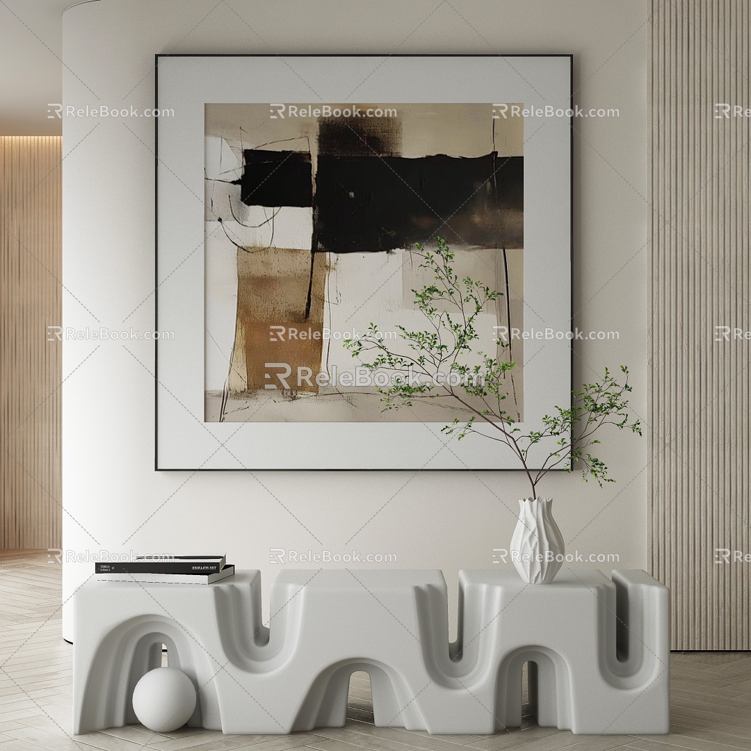 modern decorative painting 3d model