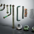 Modern Piping 3d model