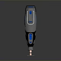 Dremel Rotary Tool Featuring Blue Button Silver Black Design And Circular Grinding Tip