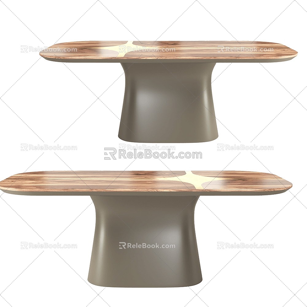 Modern dining table 3d model