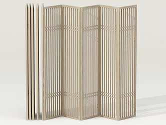 New Chinese Folding Door Partition 3d model