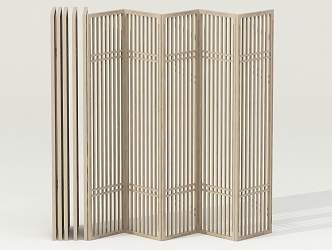 New Chinese Folding Door Partition 3d model