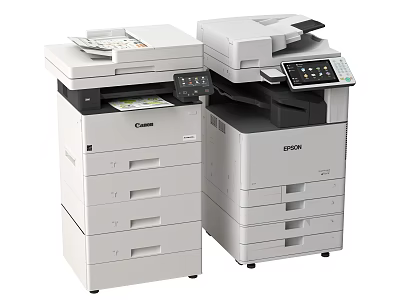 Multifunctional Office All In One Printers By Canon And Epson 3d model