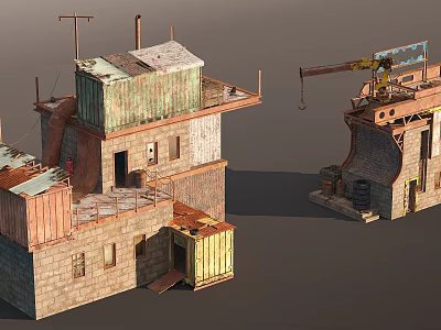 Industrial LOFT Ruins 3d model