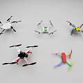 Smart Machines Drones Featuring Various Designs And Colorful Parts In Collection