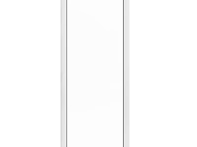 Energy Efficient White Aluminum Casement Window With Double Glazed Glass And Secure Lock 3d model