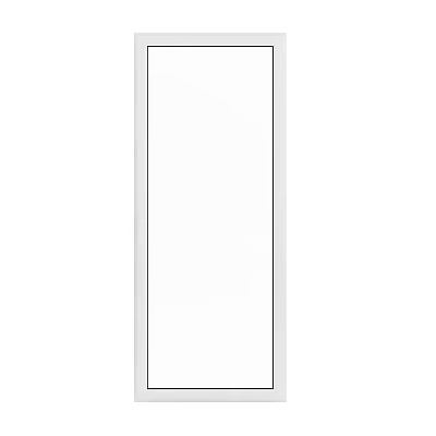 Energy Efficient White Aluminum Casement Window With Double Glazed Glass And Secure Lock 3d model