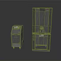 Black Industrial Equipment With Stackable Unit And Wheeled Device Display Screens And Control Buttons