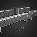 Sports Training Equipment Including Soccer Goals And Marker Cones With Nets For Practice