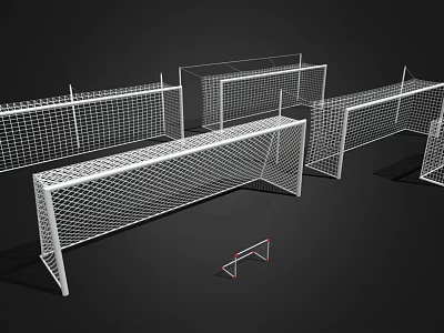 Sports equipment goal football goal 3d model Sports equipment goal football goal 3d model