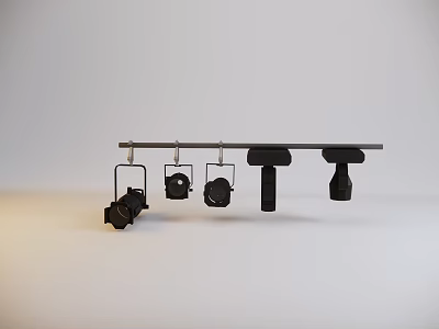 Modern stage lights 3d model