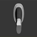 Sharp Metal Blade Knife With Black Handle And Silver Accents On Reflective Surface