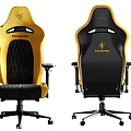 Modern Yellow And Black ThunderX3 Office Chair With Ergonomic Design And Adjustable Features