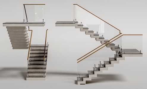 Modern Stairs 3d model