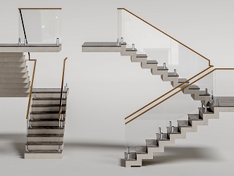 Modern Stairs 3d model