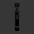 Modern Tactical Pistol Featuring Silencer Attachment Top Mounted Sight And Black Grip