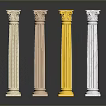 Columns Stone Columns Stone Columns Old Columns Roman Columns Roman Columns Classical Columns Greek Columns 3d model