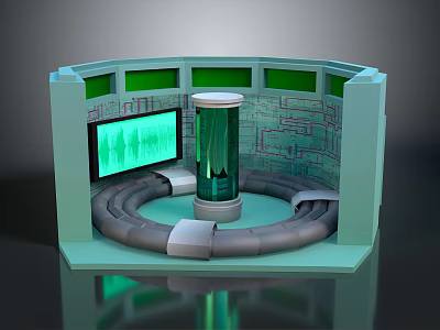 Life Maintenance Cabin Life Maintenance System Incubator Science Fiction Cabin 3d model