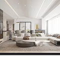 Modern Entryway Hall Interior Design With Marble Accent Wall Backlit Round Mirror And Wooden Console