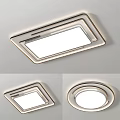 Modern Ceiling Lights With Sleek Metal Frame Square And Round Stylish Design 3d model