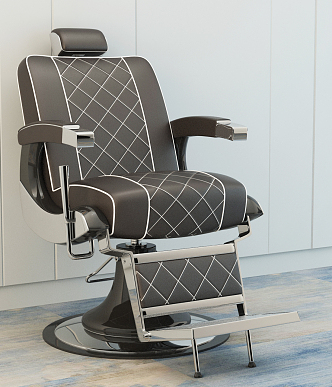 Modern Barber Chair 3d model