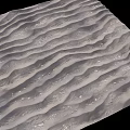 Shiny Wavy Ground With Silver Gray Texture And Smooth Natural Wave Patterns