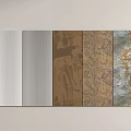 Wall Panels Sample Collection With Various Materials Textures And Color Options 3d model
