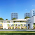 Kindergarten Building 3d model