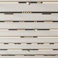 Various Designs Of Downlights And Spotlights Arranged In Rows For Home Lighting Fixtures