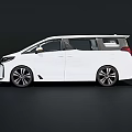 White Modern MPV With Sleek Exterior Design And Black Alloy Wheels